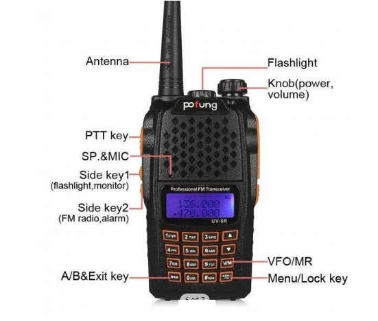 Baofeng UV-6R radio stanica za RESET VFO i RESET ALL podešavanje